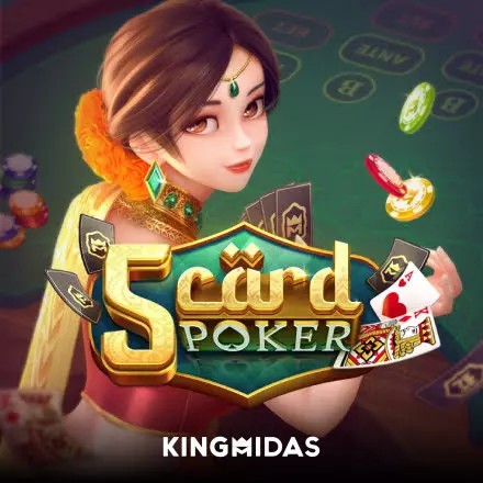 5 Card Poker game by King Midas – logo hosted on Wellington Casino