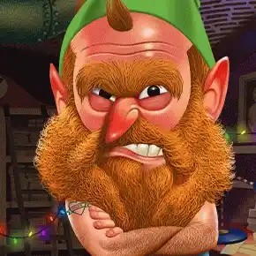 Angry Elf Christmas Miner slot visual from Gaming Corps available on wellington-be.com