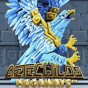 Aztec Wilds Megaways logo by Iron Dog Studio Wellington Casino