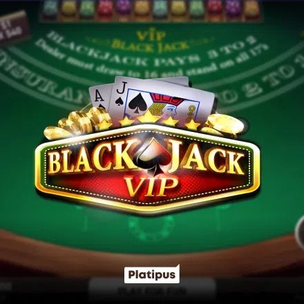 Blackjack VIP slot visual from Platipus available on wellington-be.com