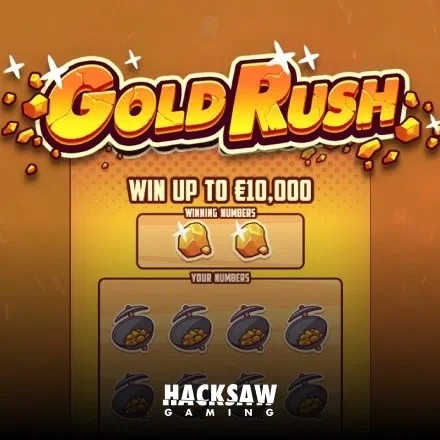 Gold Rush by Hacksaw Gaming, showcased at wellington-be.com – game logo