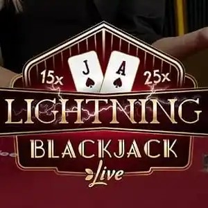 Live Dealer logo of Lightning Blackjack from Evolution at Wellington Casino