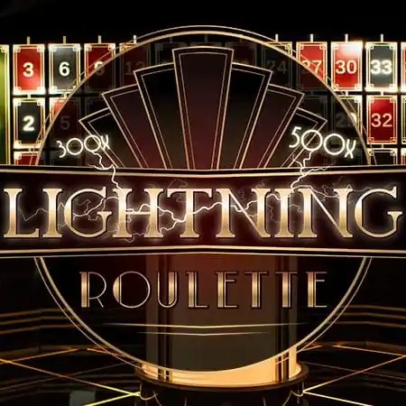 Lightning Roulette logo by Evolution at Wellington Casino