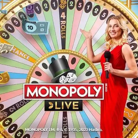 Monopoly Live logo by Evolution Wellington Casino