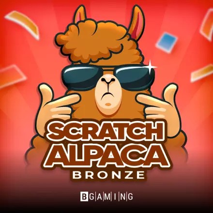 Lottery logo of Scratch Alpaca Bronze from BGAMING at Wellington Casino