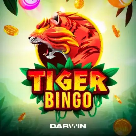 Tiger Bingo slot logo by Darwin Gaming at Wellington Casino